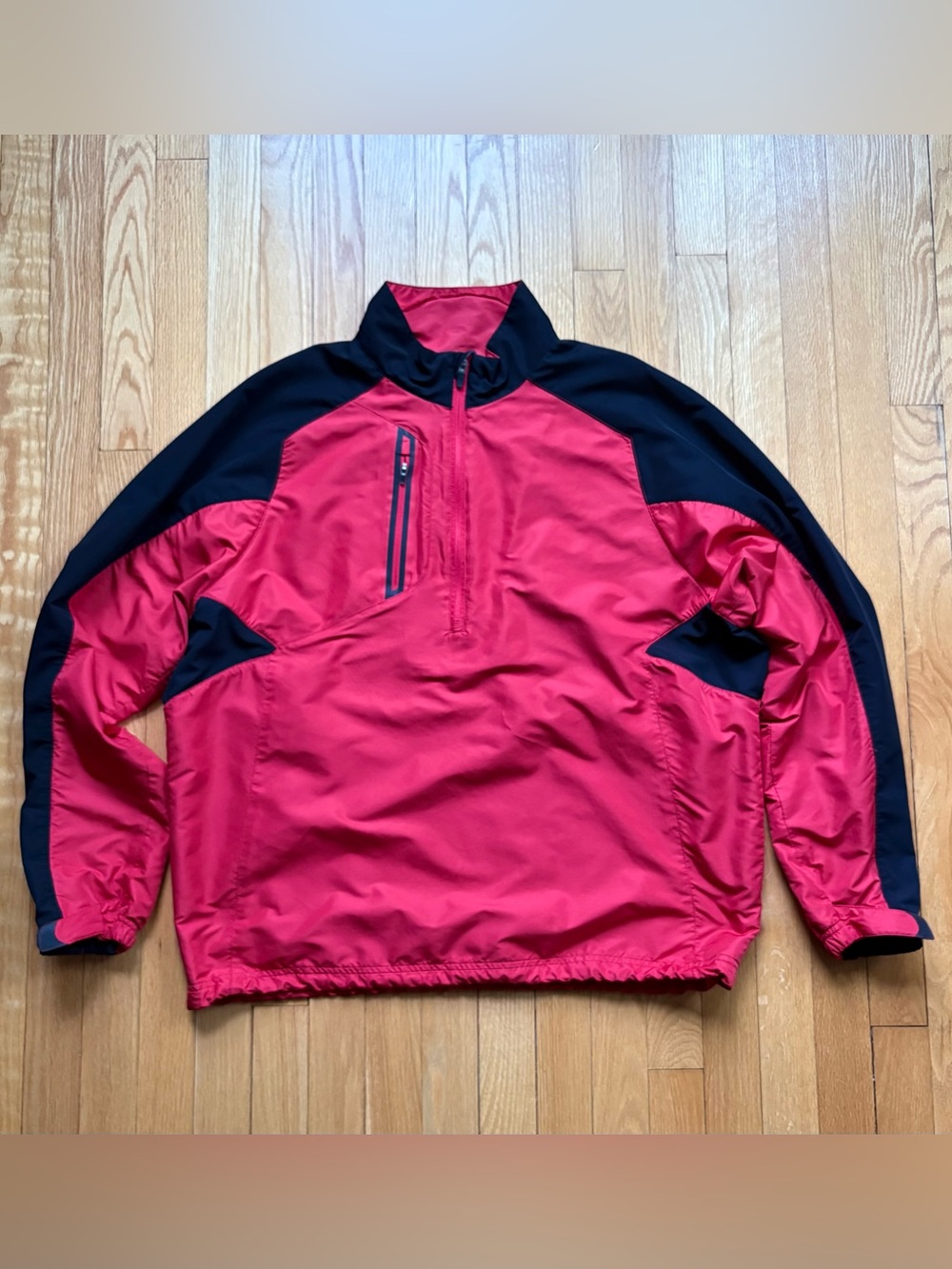 Zero Restriction Mens Z500 1/4 Zip Performance Pullover Large Red Black - Picture 5 of 8